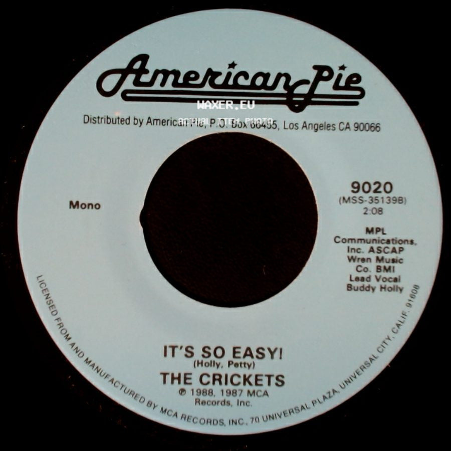 The Crickets / Sanford Clark - It's So Easy! / The Fool side A
