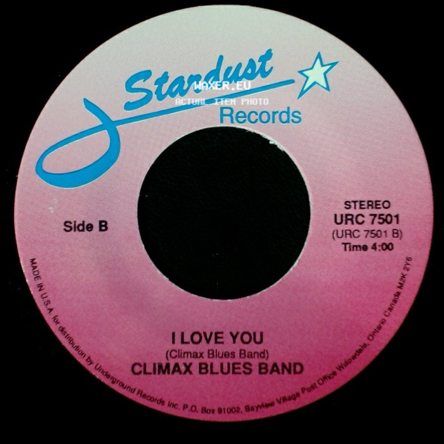 Climax Blues Band - Couldn't Get It Right / I Love You side B