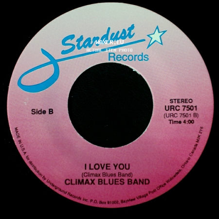 Climax Blues Band - Couldn't Get It Right / I Love You side B
