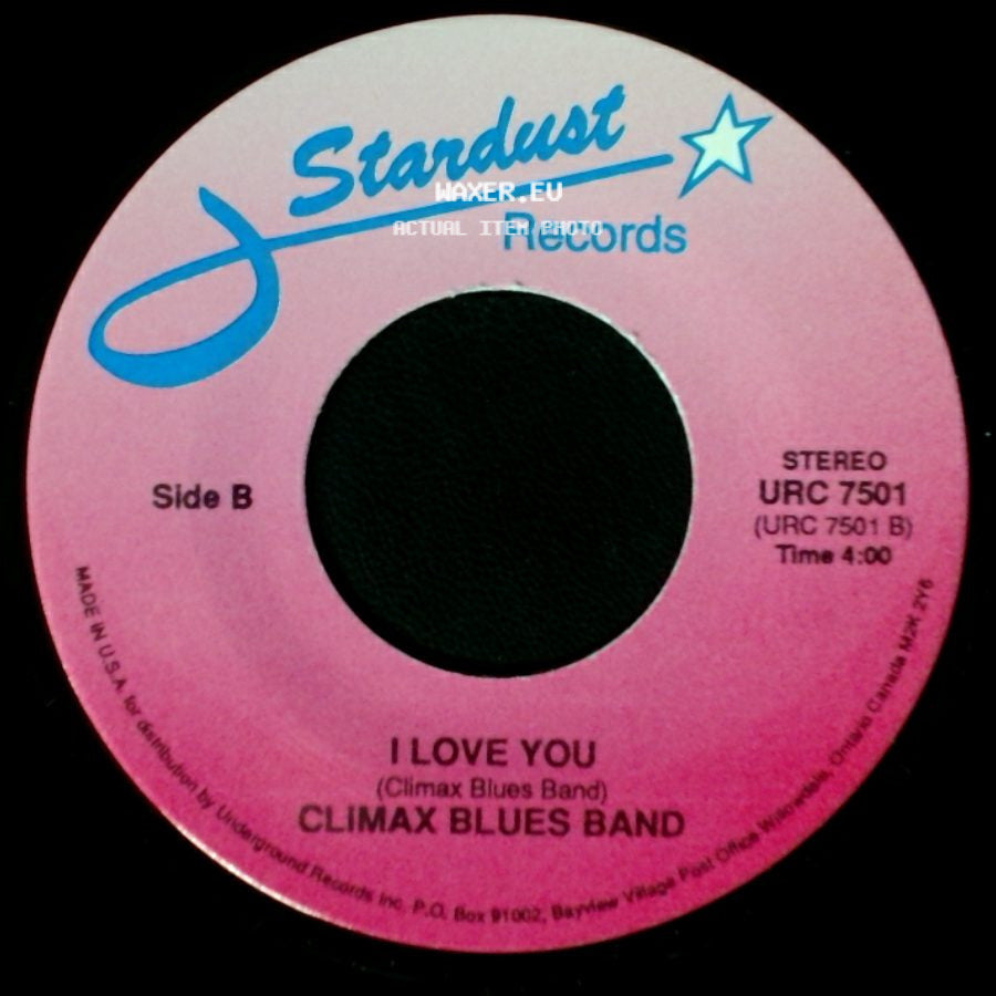 Climax Blues Band - Couldn't Get It Right / I Love You side B