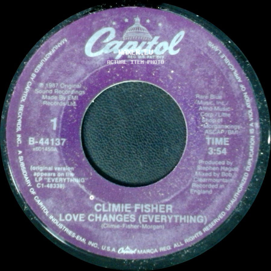 Climie Fisher - Never Close The Show / Love Changes (Everything) side B