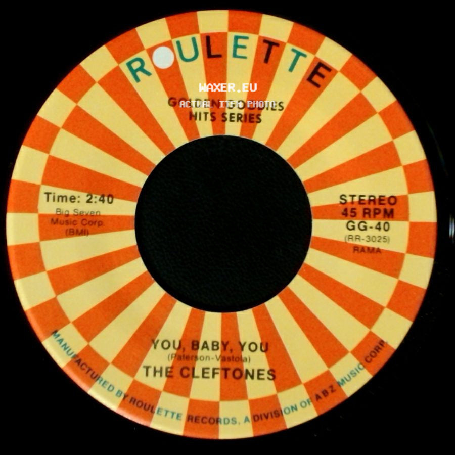 The Cleftones - You, Baby, You / See You Next Year side A