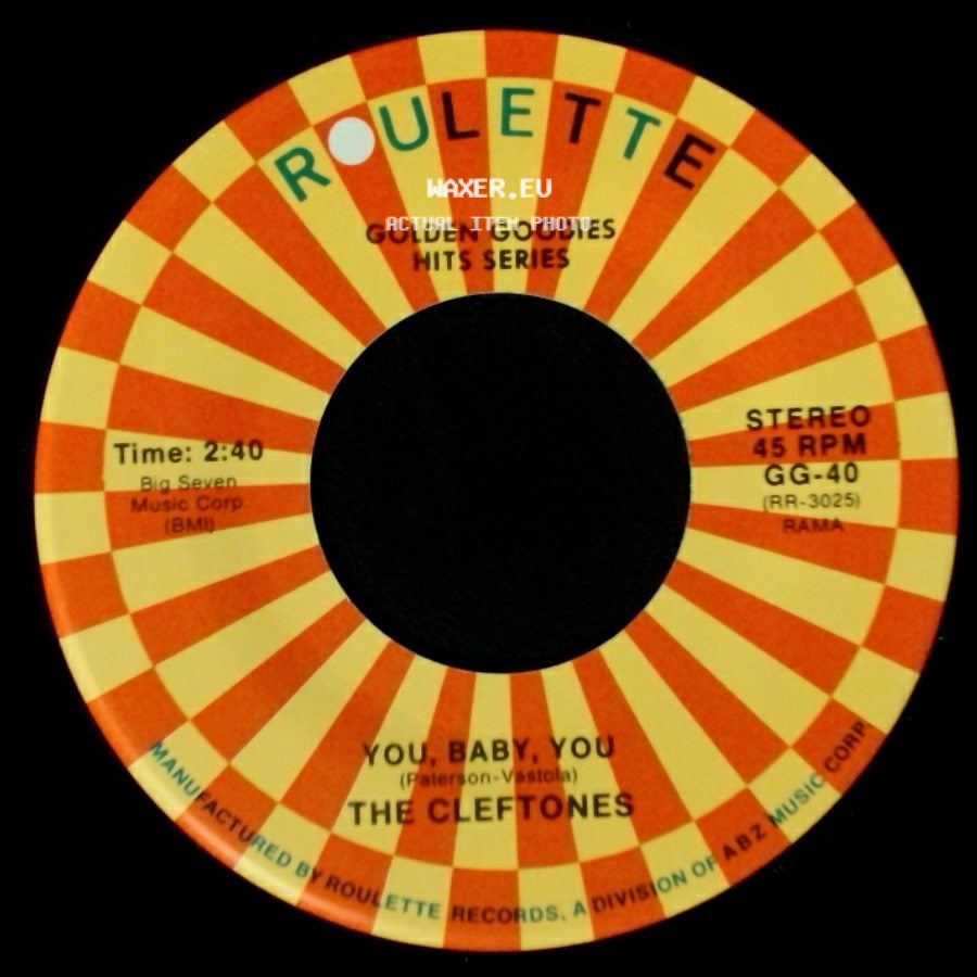 The Cleftones - You, Baby, You / See You Next Year side A