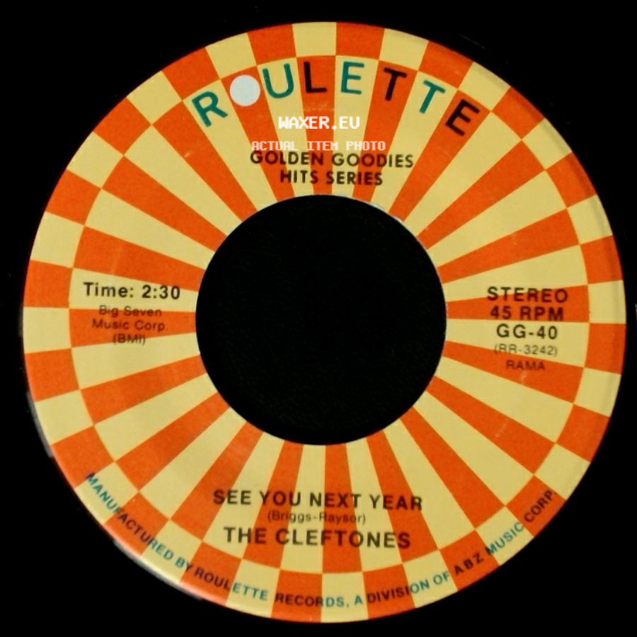 The Cleftones - You, Baby, You / See You Next Year side B