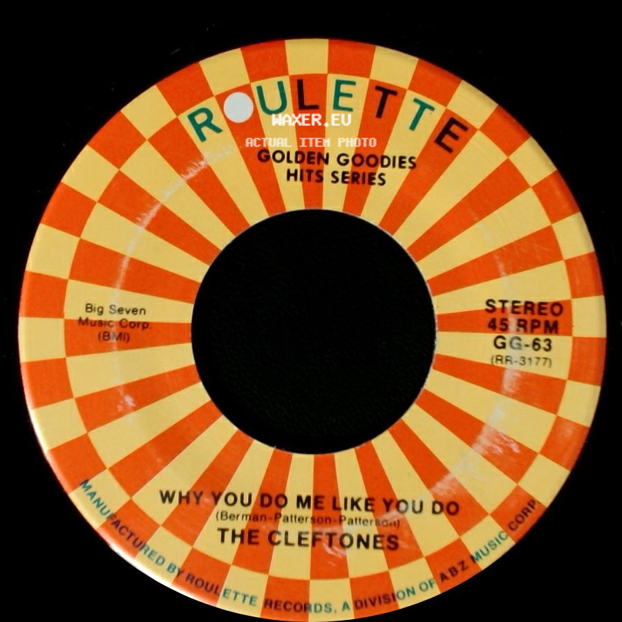 The Harptones / The Cleftones - Three Wishes / Why You Do Me Like You Do side B