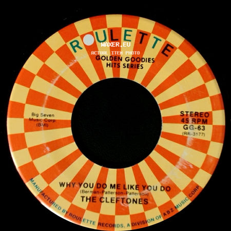 The Harptones / The Cleftones - Three Wishes / Why You Do Me Like You Do side B