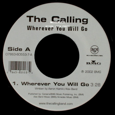 The Calling - Wherever You Will Go / Adrienne side A