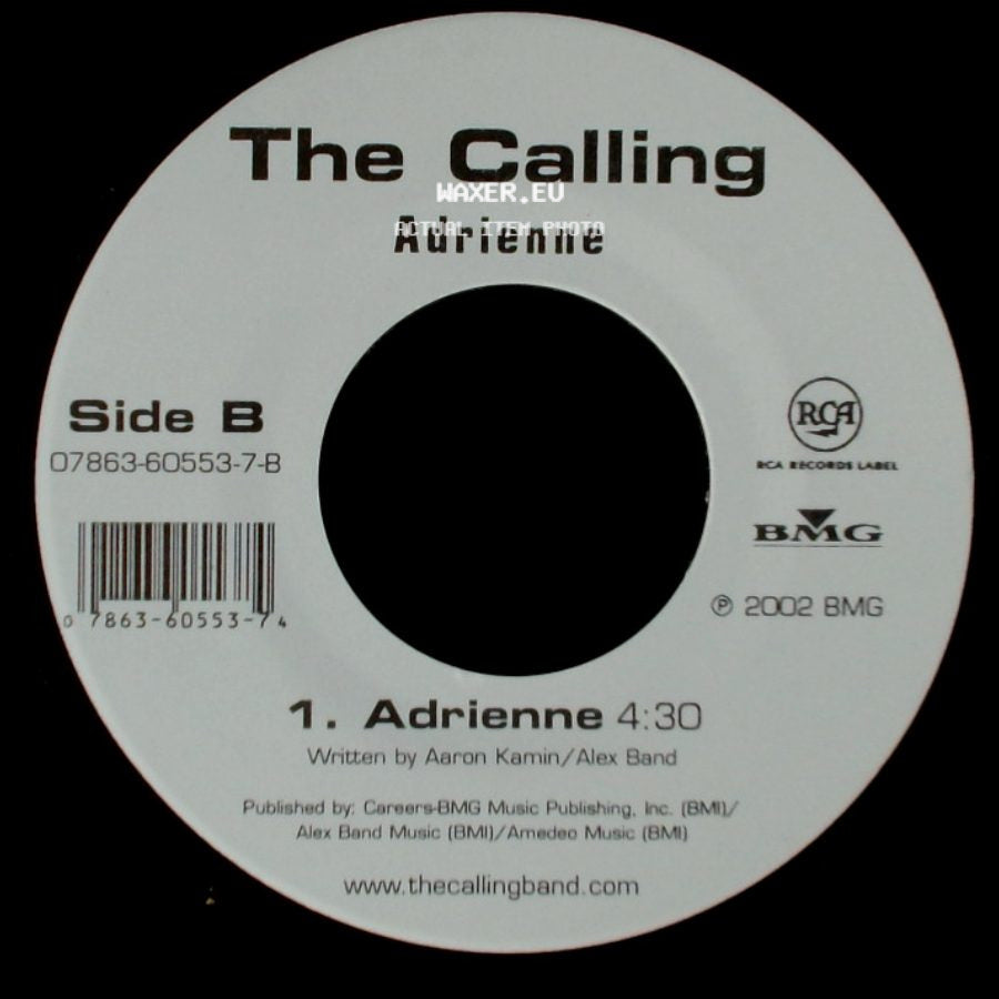 The Calling - Wherever You Will Go / Adrienne side B