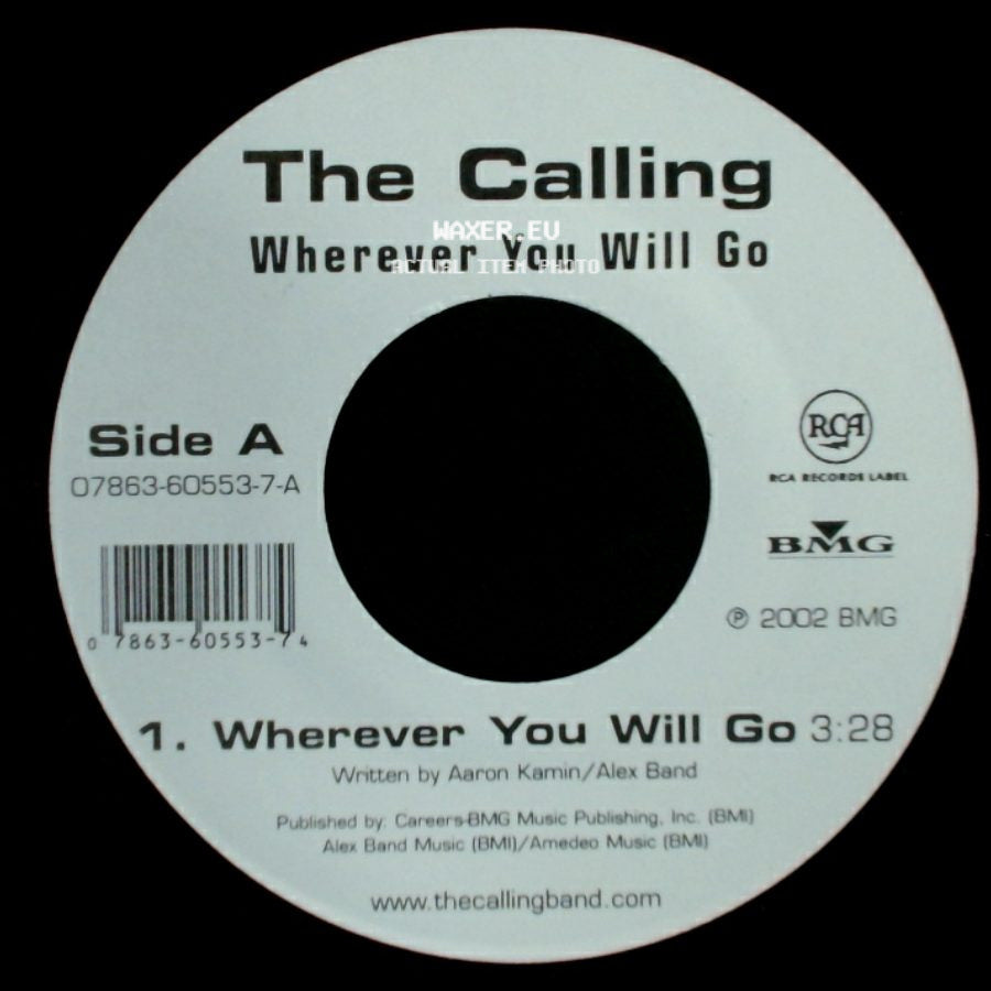 The Calling - Wherever You Will Go / Adrienne side A