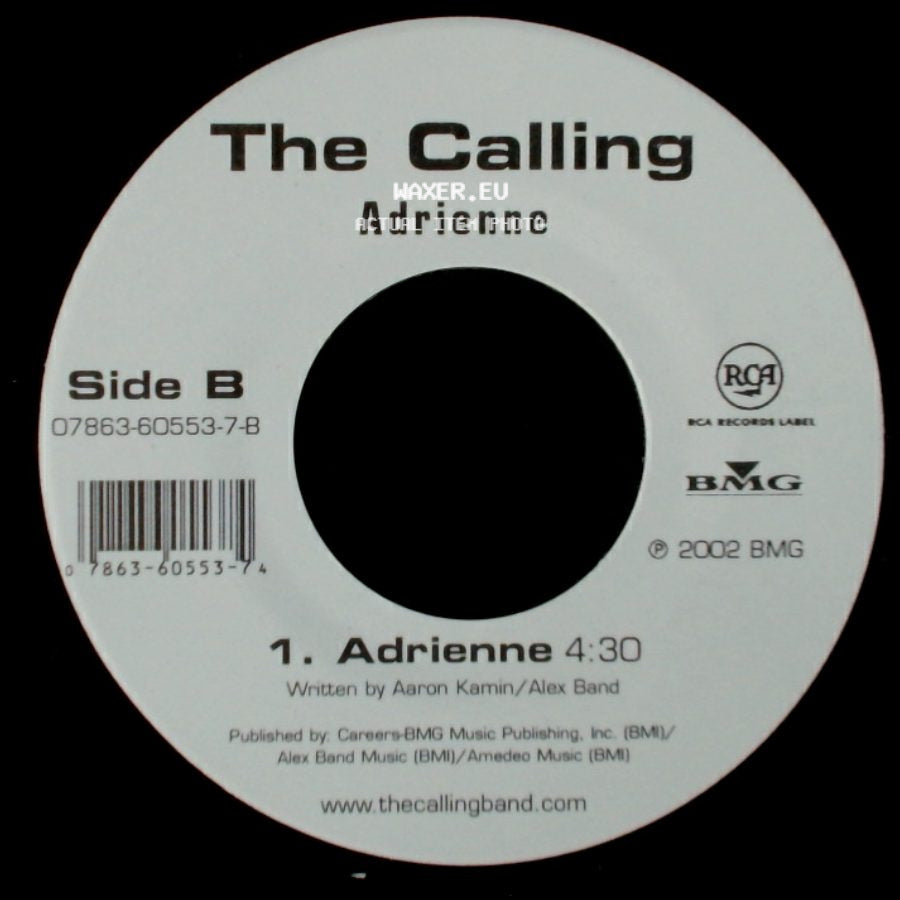 The Calling - Wherever You Will Go / Adrienne side B