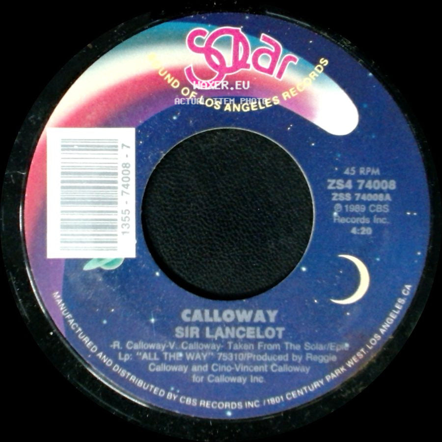 Calloway - Sir Lancelot / Sir Lancelot (Instrumental) side A