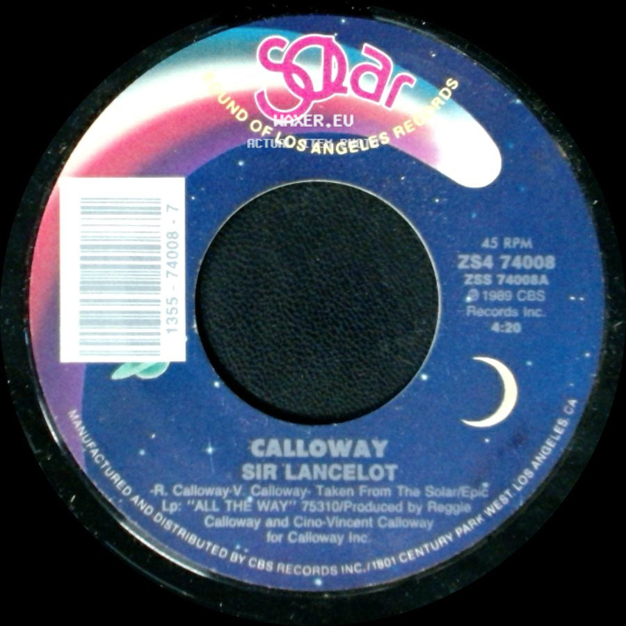 Calloway - Sir Lancelot / Mr. Lancelot (Instrumental) side A