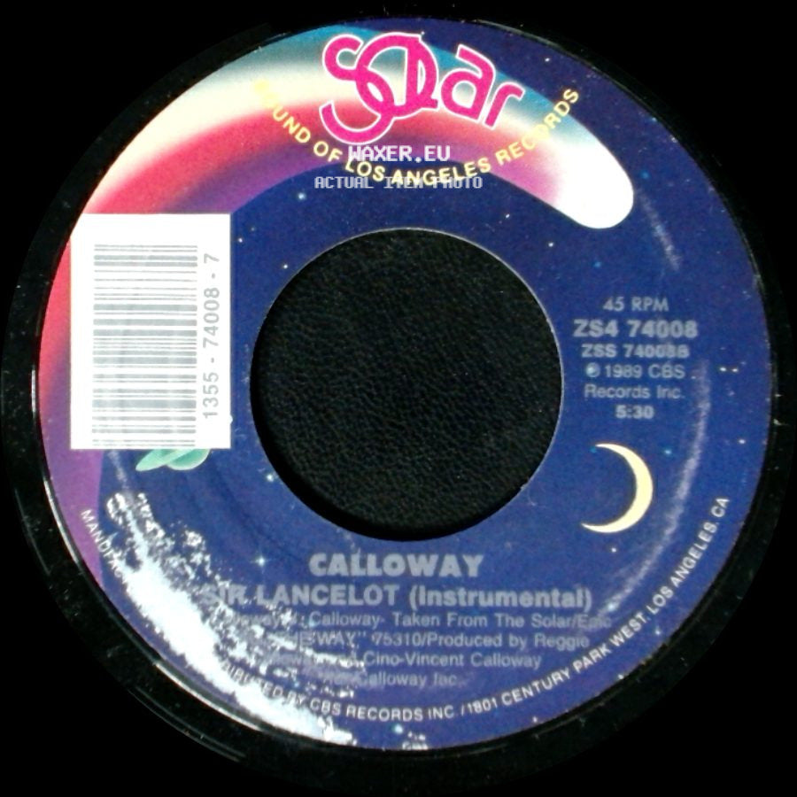 Calloway - Sir Lancelot / Mr. Lancelot (Instrumental) side B