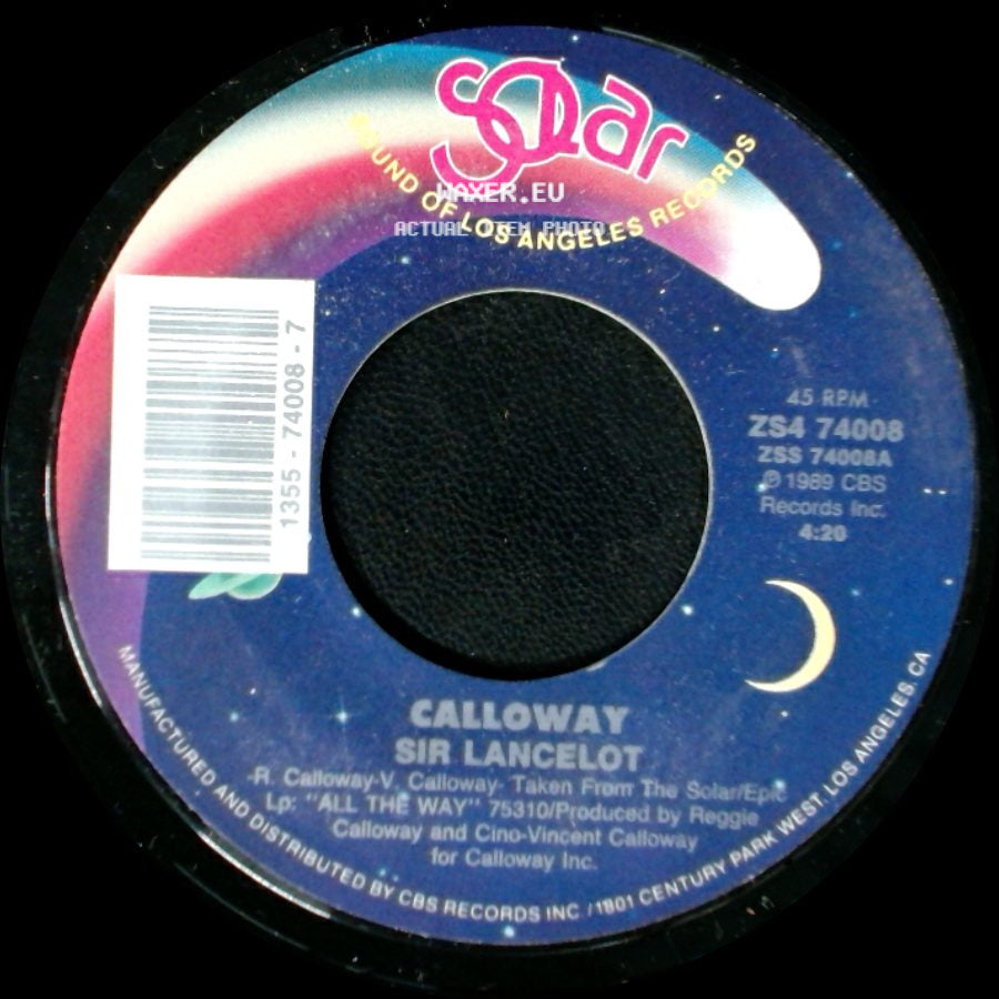 Calloway - Sir Lancelot / Sir Lancelot (Instrumental) side A