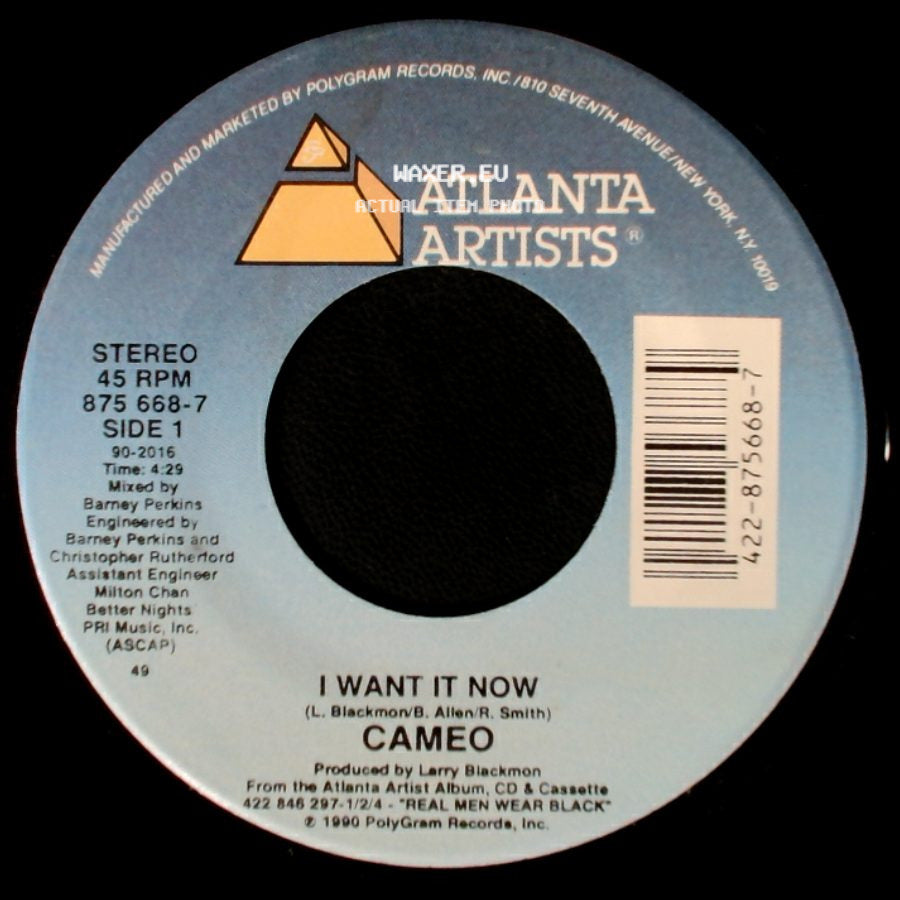 Cameo - I Want It Now / Unknown Title B side A