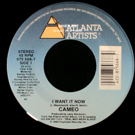 Cameo - I Want It Now / Dkwig side A