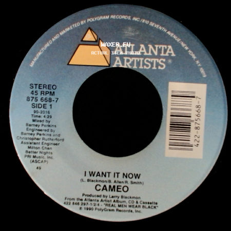 Cameo - I Want It Now / Dkwig side A
