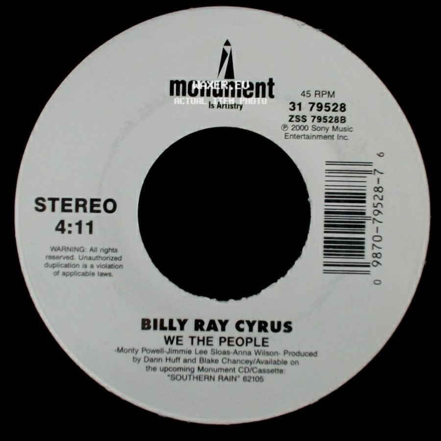 Billy Ray Cyrus - We The People / You Won't Be Lonely Now side A