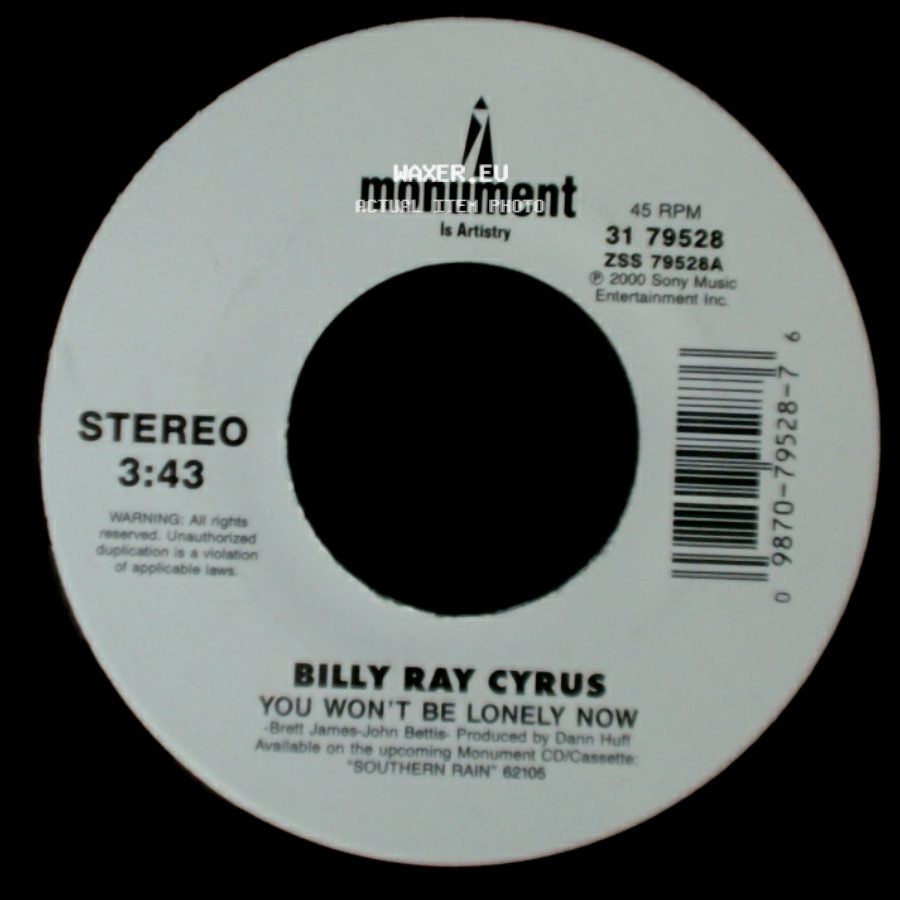 Billy Ray Cyrus - We The People / You Won't Be Lonely Now side B