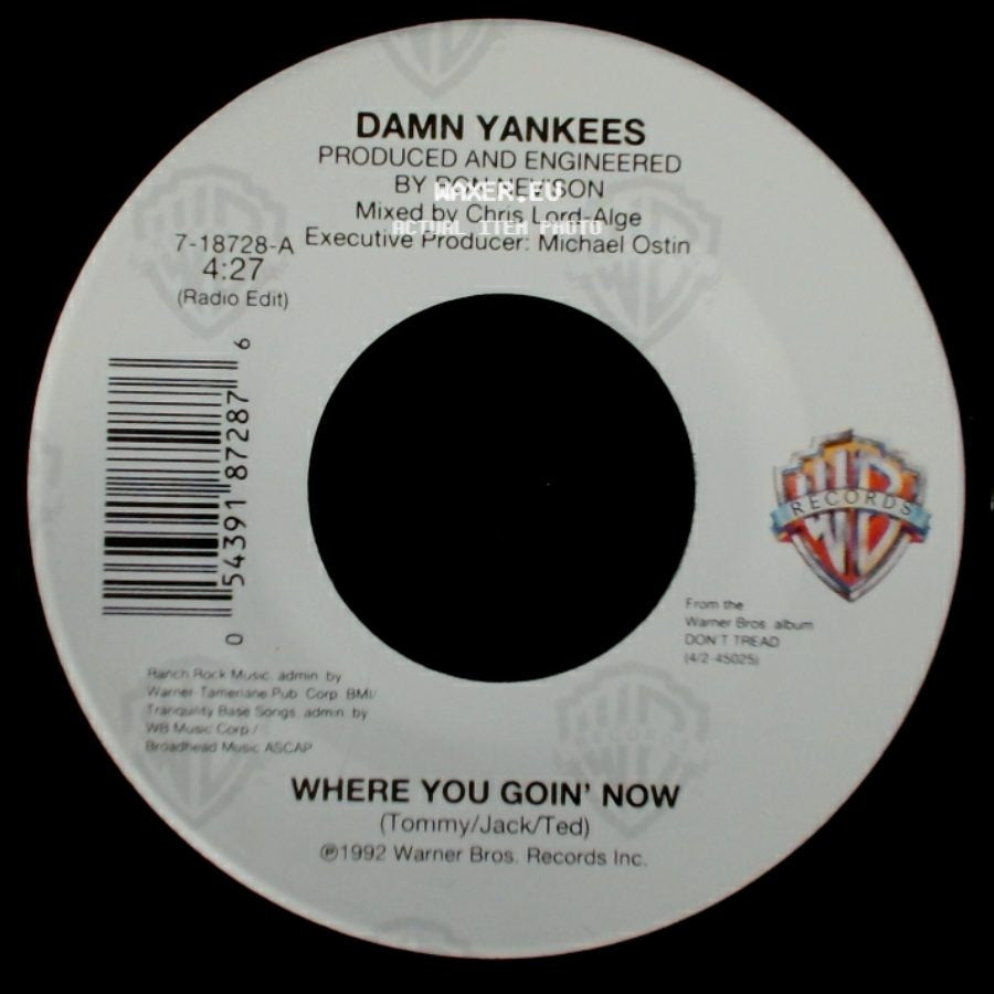 Damn Yankees - This Side Of Hell / Where You Goin' Now side B