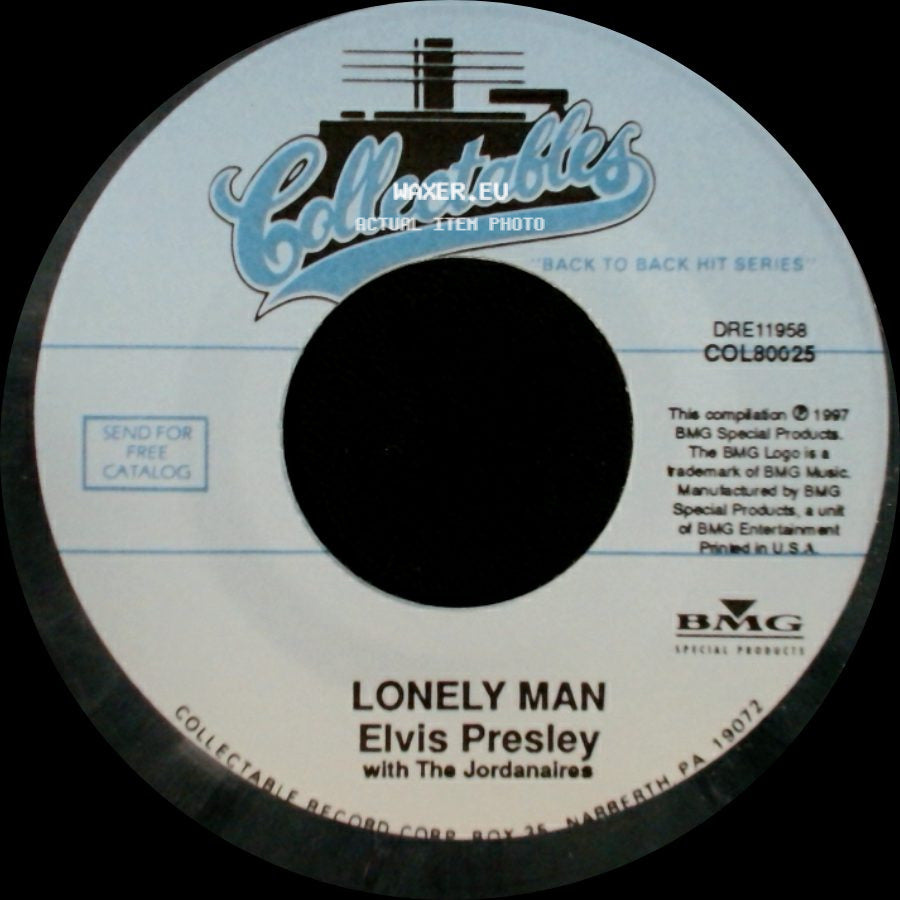 Elvis Presley With The Jordanaires / Elvis Presley - Lonely Man / Surrender side A