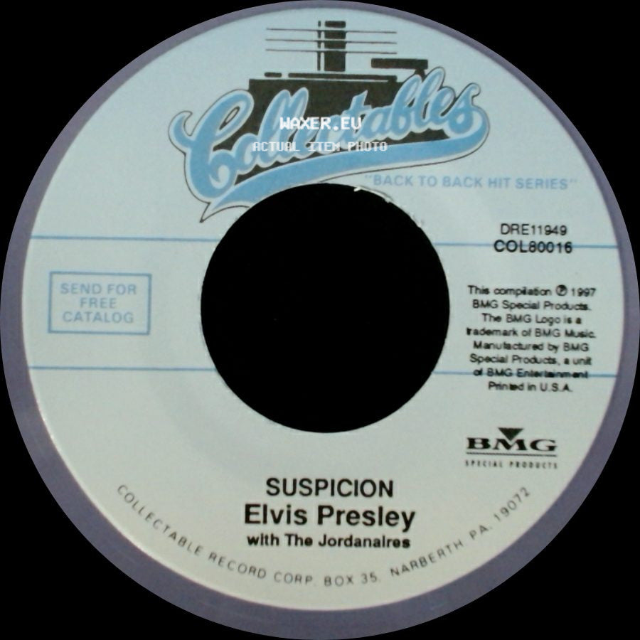 Elvis Presley - Kiss Me Quick / Suspicion side B