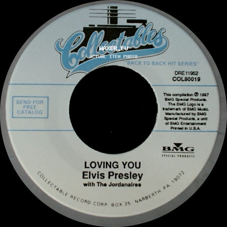 Elvis Presley - (Let Me Be Your) Teddy Bear / Loving You side B