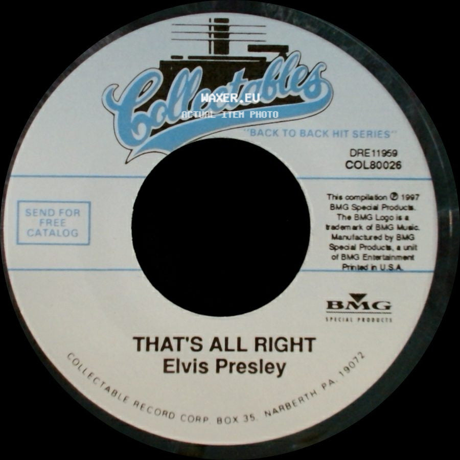 Elvis Presley - That's All Right / Blue Moon Of Kentucky side A