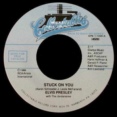 Elvis Presley - Stuck On You / Fame And Fortune side A