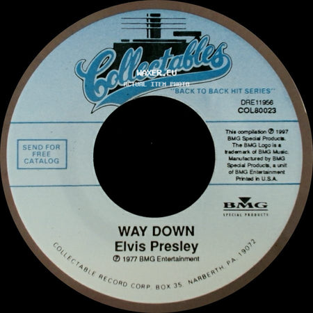 Elvis Presley - My Way / Way Down side B