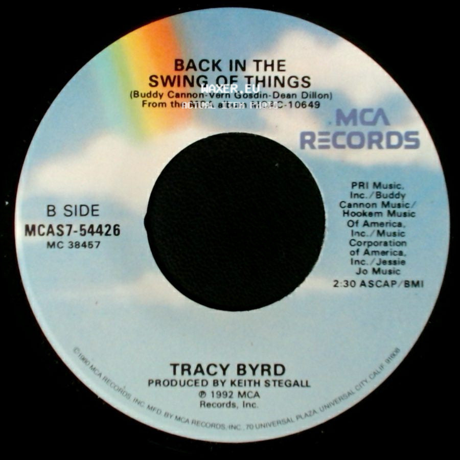 Tracy Byrd - That's The Thing About A Memory / Back In The Swing Of Things side B
