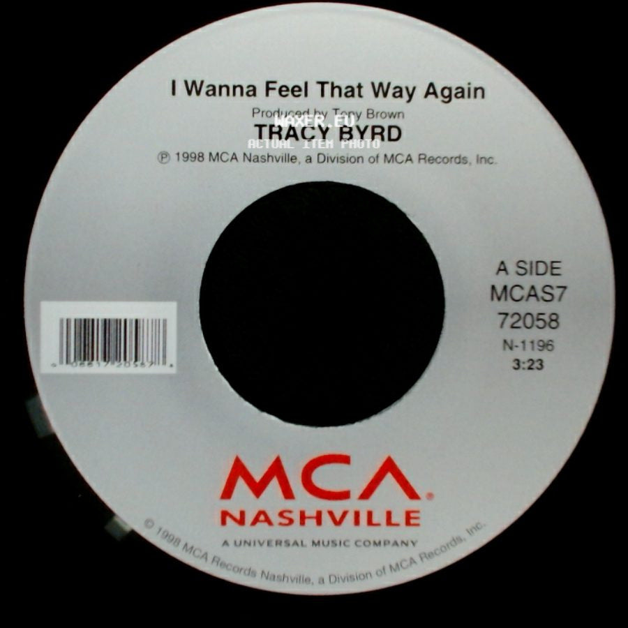 Tracy Byrd - I Wanna Feel That Way Again / Gettin' Me Over Mountains side A