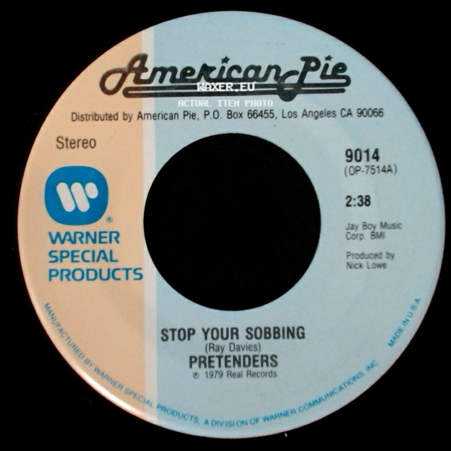 Pretenders - Stop Your Sobbing / Talk Of The Town side A