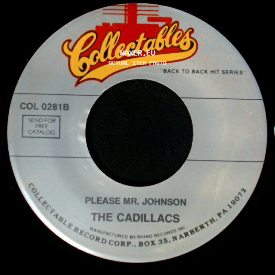 The Cadillacs - Please Mr. Johnson / Speedo Is Back side A