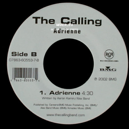 The Calling - Wherever You Will Go / Adrienne side B