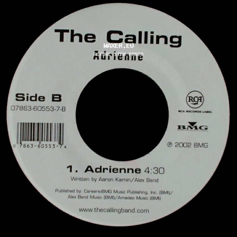 The Calling - Wherever You Will Go / Adrienne side B