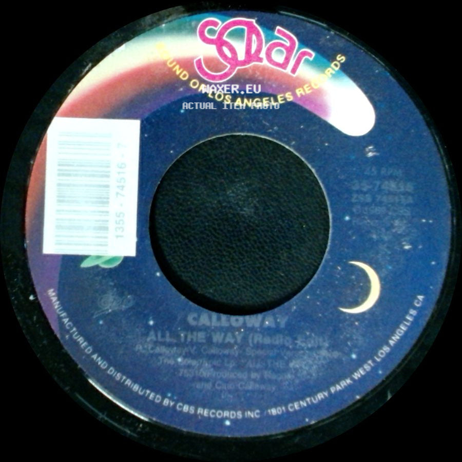 C. Galloway - All The Way (One Way Dub) / All The Way (Radio Edit) side B