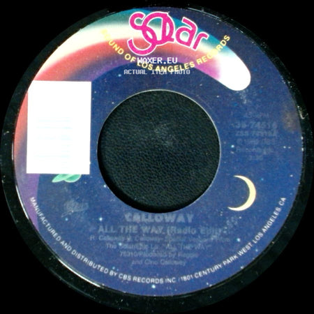 Calloway - All The Way (Radio Edit) / All The Way (One Way Dub) side A