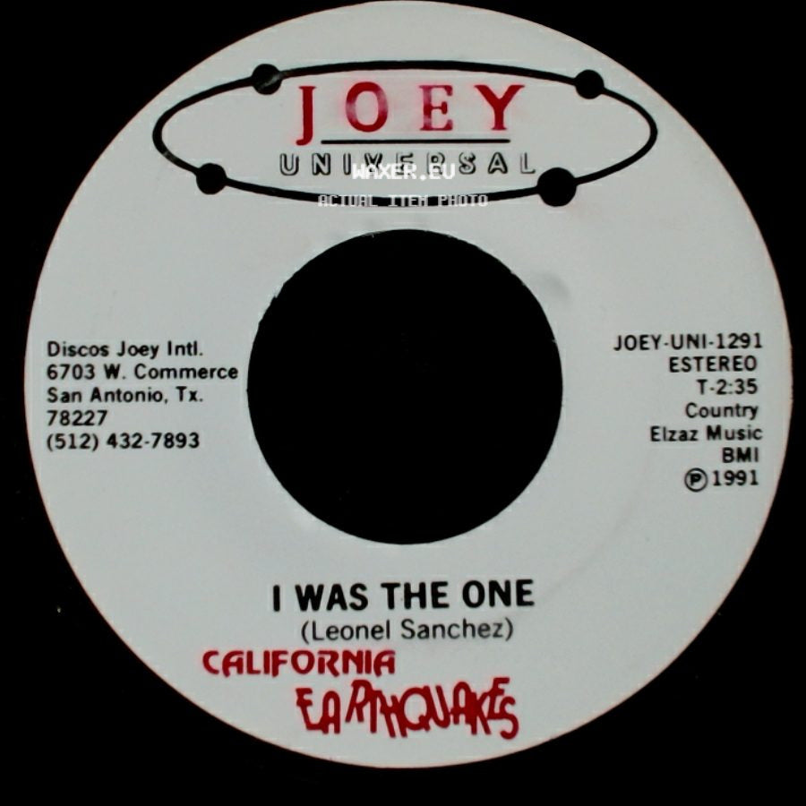 California Earthquakes - I Was The One / I Was The One side B
