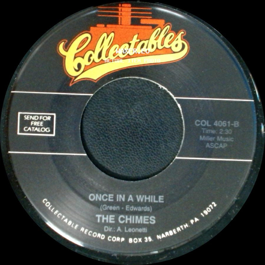 The Chimes - Till Then / Once In A While side B