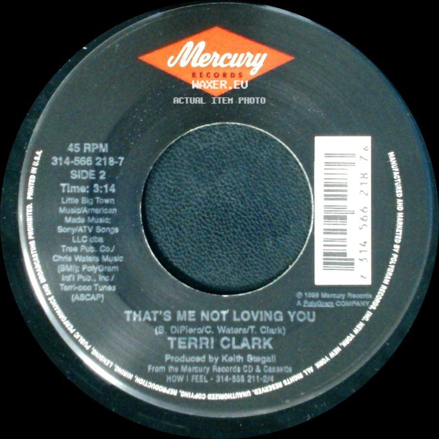 Terri Clark - You're Easy On The Eyes / That's Me Not Loving You side B