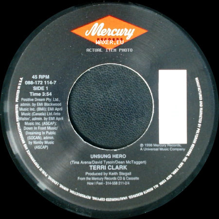 Terri Clark - Unsung Hero / Not Getting Over You side A