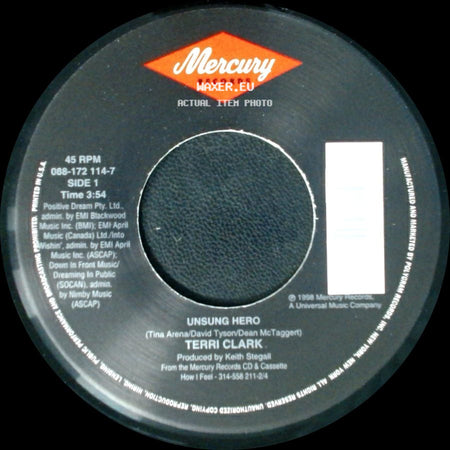 Terri Clark - Unsung Hero / Not Getting Over You side A