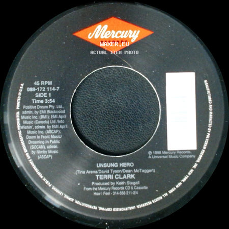 Terri Clark - Unsung Hero / Not Getting Over You side A
