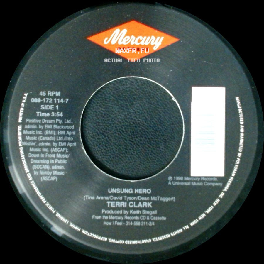 Terri Clark - Unsung Hero / Not Getting Over You side A