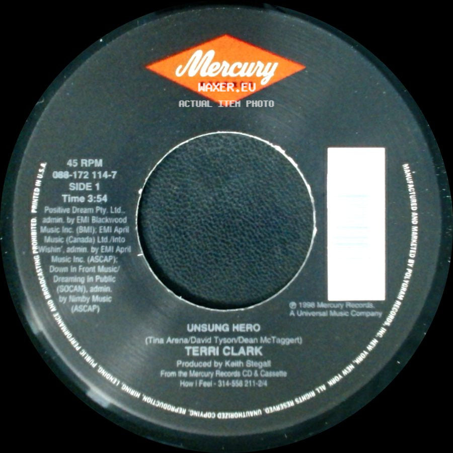Terri Clark - Unsung Hero / Not Getting Over You side A