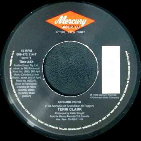 Terri Clark - Unsung Hero / Not Getting Over You side A