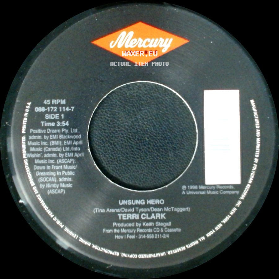 Terri Clark - Unsung Hero / Not Getting Over You side A