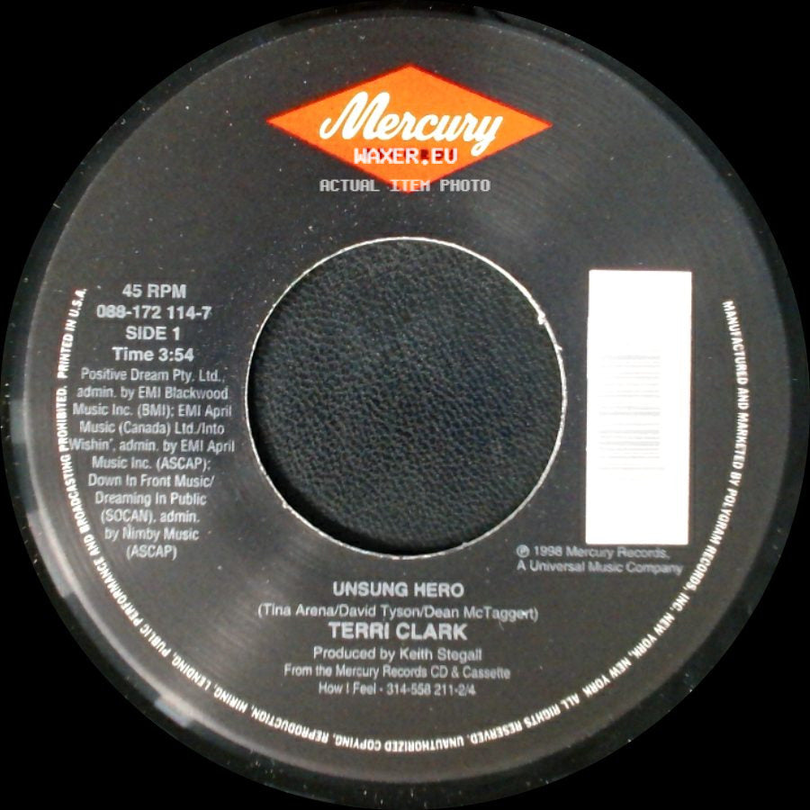 Terri Clark - Unsung Hero / Not Getting Over You side A