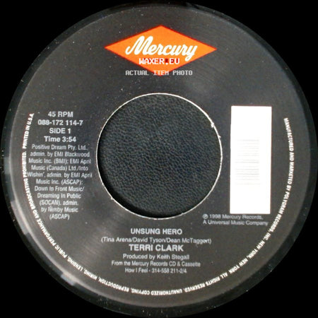 Terri Clark - Unsung Hero / Not Getting Over You side A